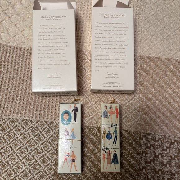 Hallmark Keepsake Barbie and Ken Christmas Ornaments - Picture 4 of 5